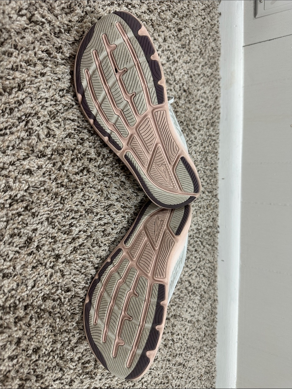 Altra Women's White Running Shoes with Purple Accents - Picture 3 of 6
